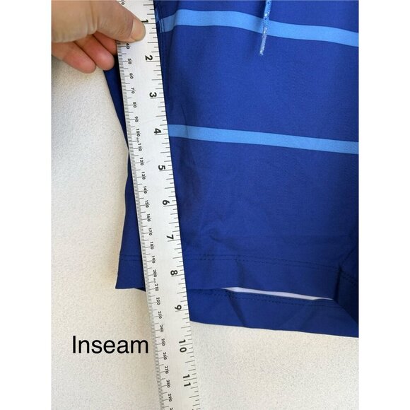 Hurley Mens Blue Striped Volley Swim Shorts Size L - Picture 5 of 7